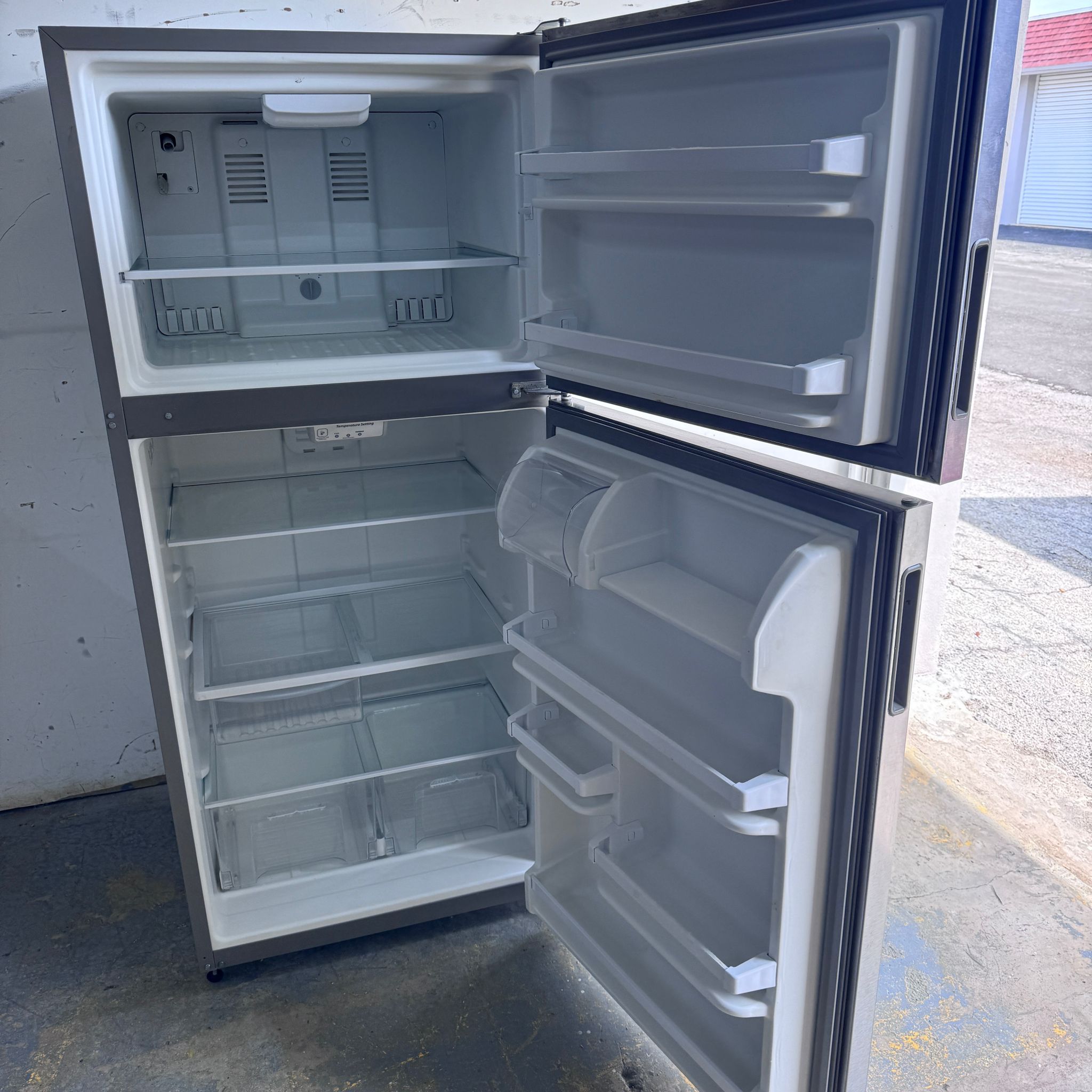 Whirlpool Stainless Steel Top and Bottom Refrigerator Whirlpool Stainless Steel Top and Bottom Refrigerator